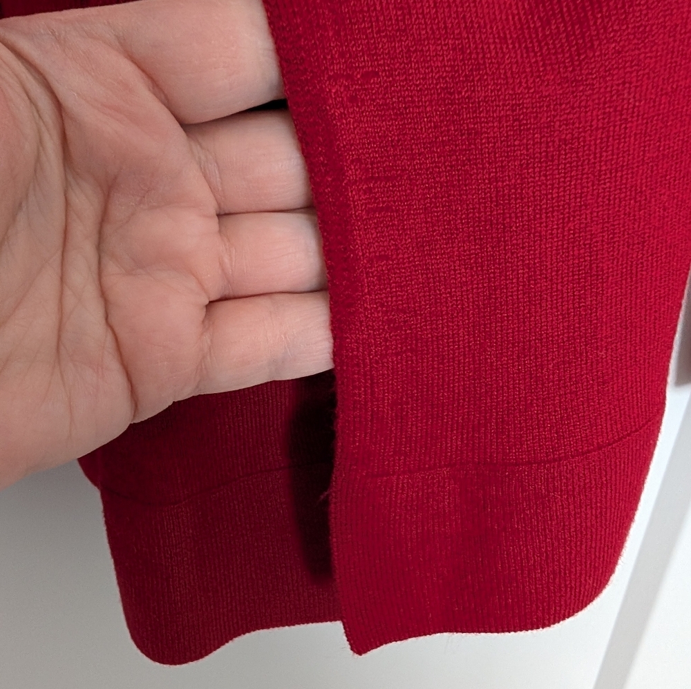 Anne Klein Vibrant Red Cowl Neck Sweater 2X *Slight Imperfections* - Picture 6 of 9